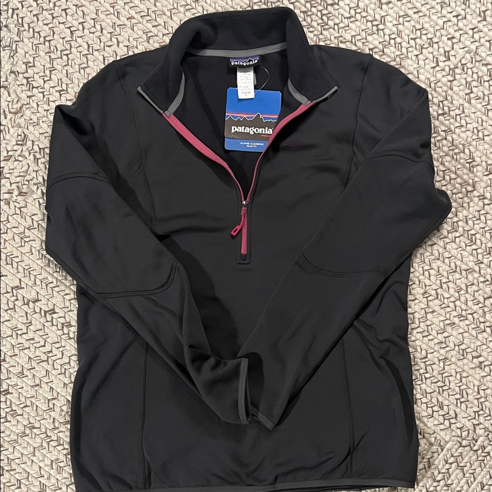 Patagonia Women's dark gray and Pink/purple Performance Jacket fleece lined